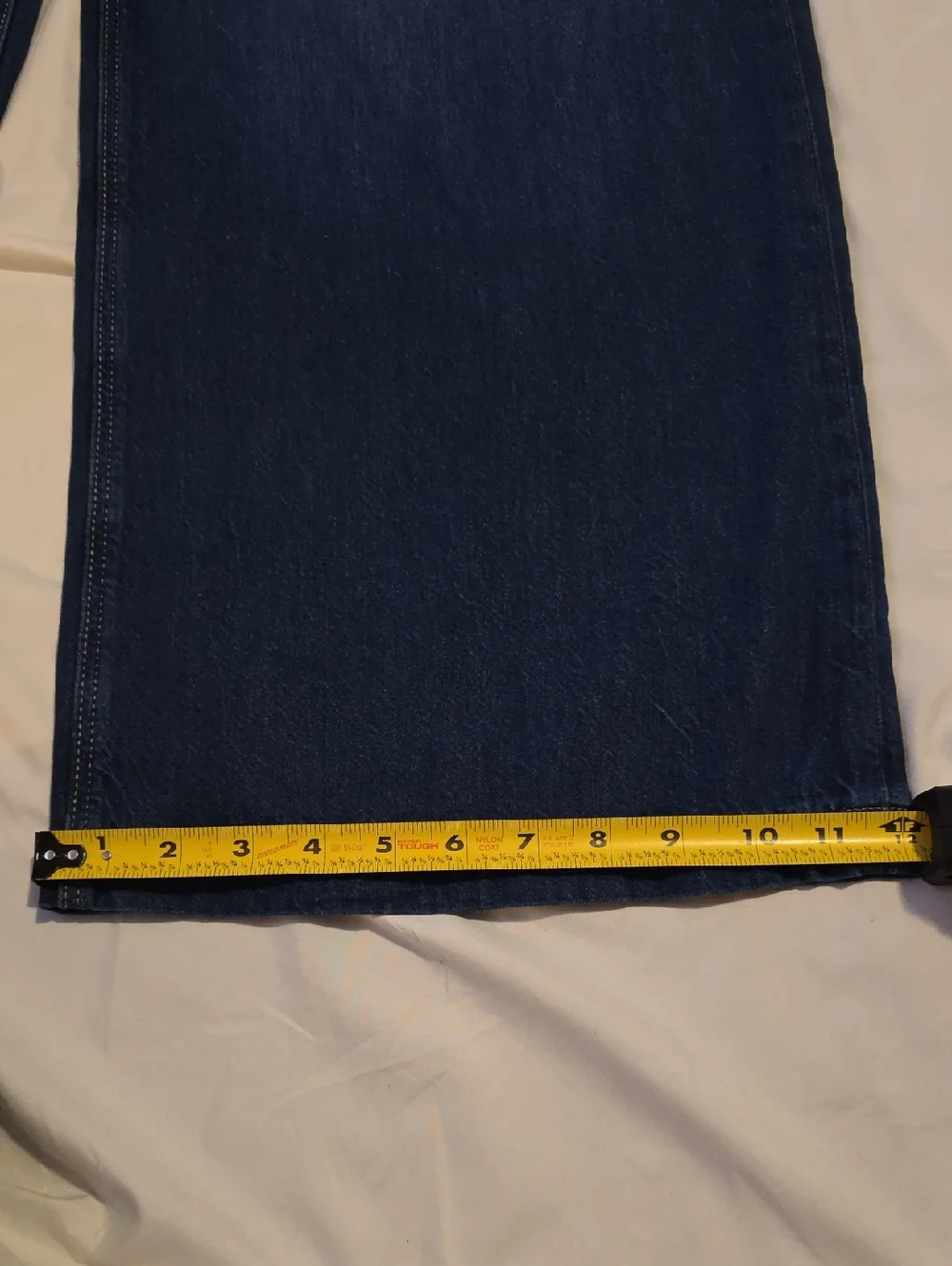 American Eagle Low Rise Strigid Ultra Wide Leg Jeans Size 6 - Picture 12 of 15